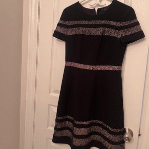 BCBG MaxAzria Black Lace Insert Dress Size 4